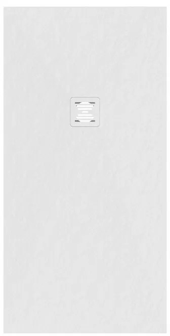 Piatto doccia in carbonato di calcio Horus bianco L 70 x L 140 x H 27 cm opaco effetto marmo
