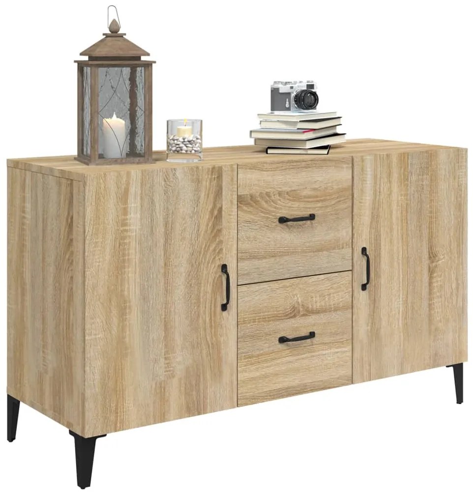 Credenza rovere sonoma 100x36x60 cm in legno multistrato