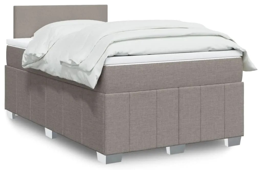 Giroletto A Molle Con Materasso Tortora 120x200 Cm İn Tessuto /