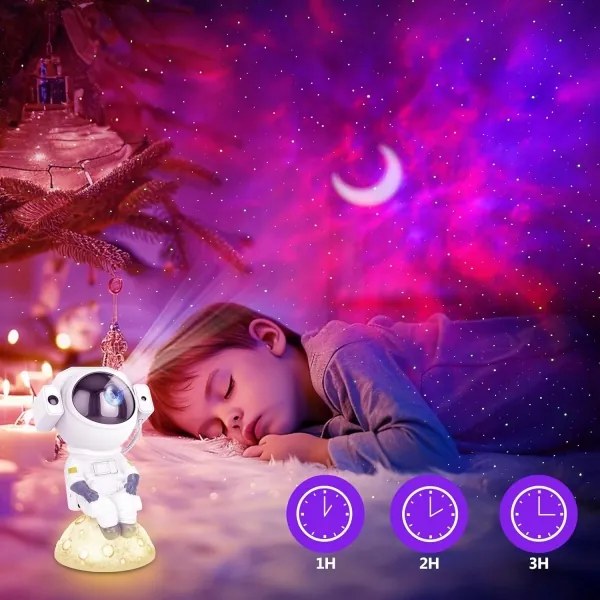 Proiettore LED RGB 3-in-1 LED/5W/5V 3000/4000/6000K astronauta + telecomando