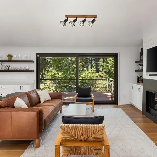 Rabalux 3140 - Faretto ZEUS 4xE14/40W/230V rovere