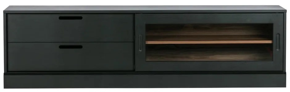 Tavolo TV in pino nero 180x50 cm James - WOOOD