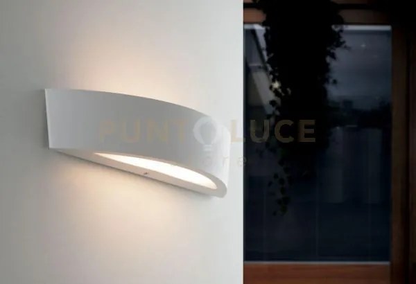 Applique biemissione tucson bianca 2 luci attacco e14 ip44 36x9,6x7...