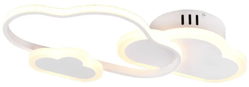 Lampada per bambini bianca 52x25 cm Cloudy - Reality