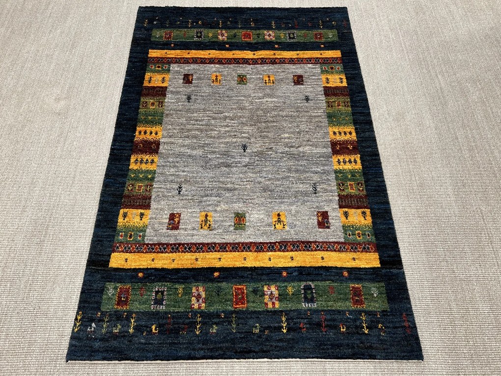 Gabbeh Tappeto persiano 180 x 120 Grigio (Iran) Annodato A Mano