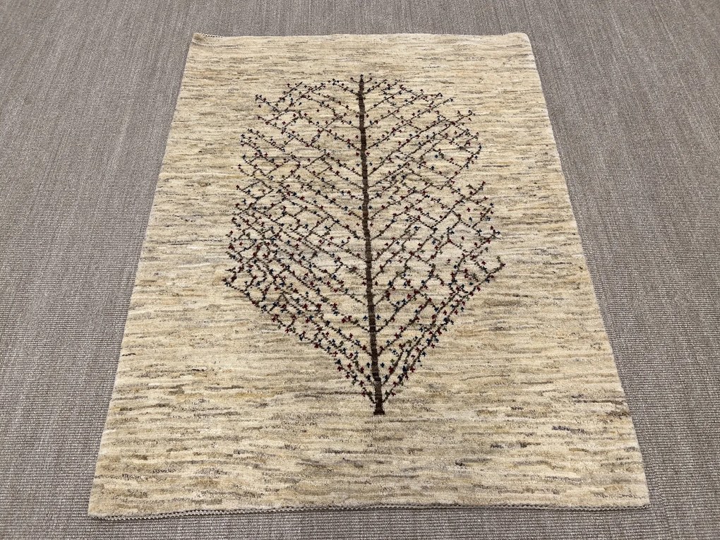 Gabbeh Tappeto 150 x 200 Beige (Iran) Annodato A Mano