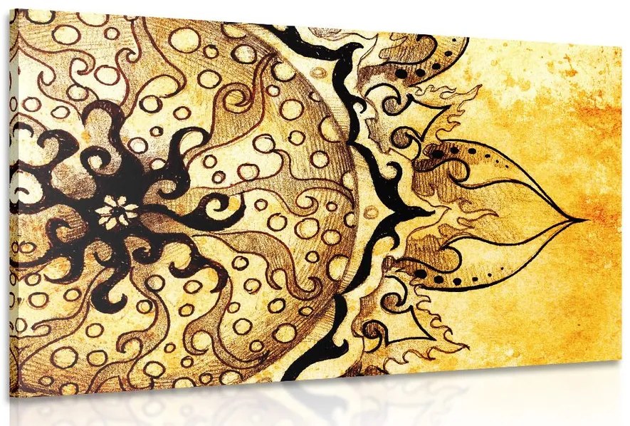 Stampa su tela – Mandala con tocco vintage