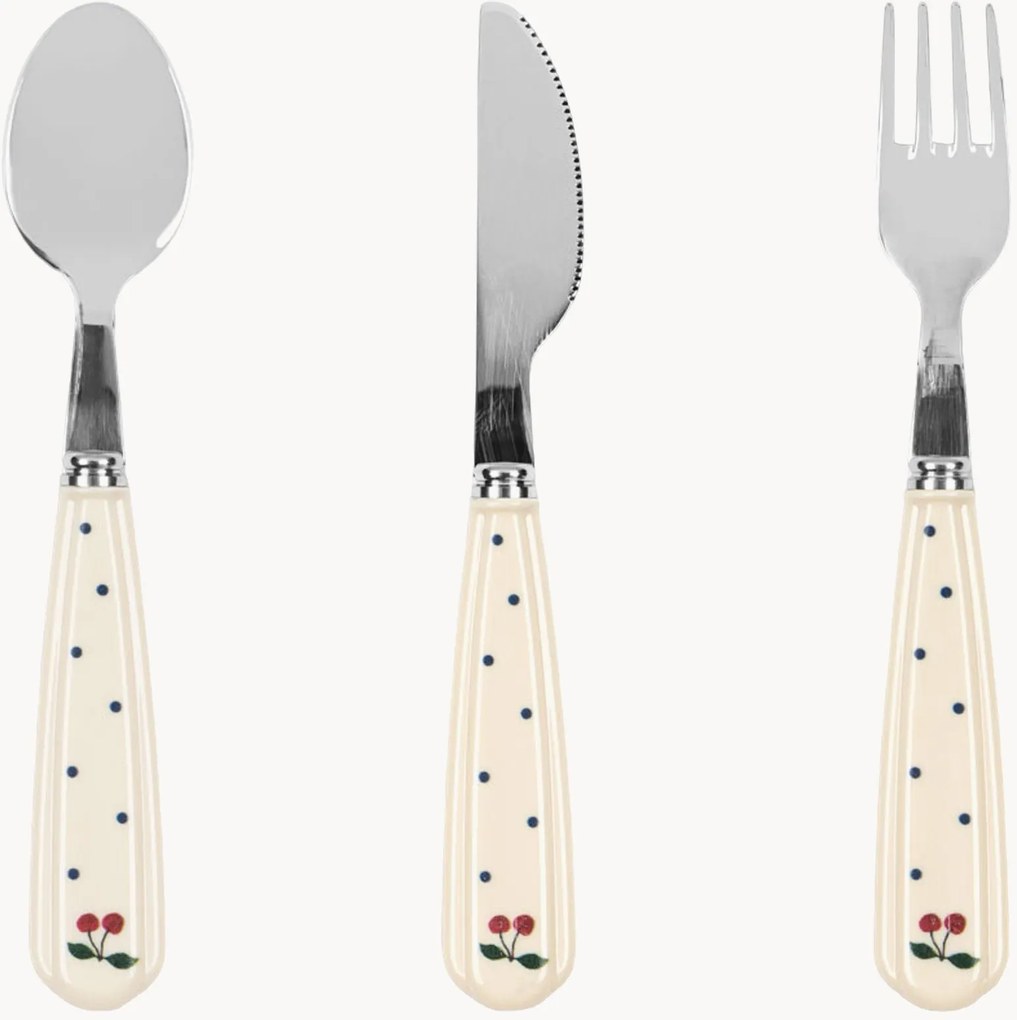 Set di 3 posate per bambini Navy Dot