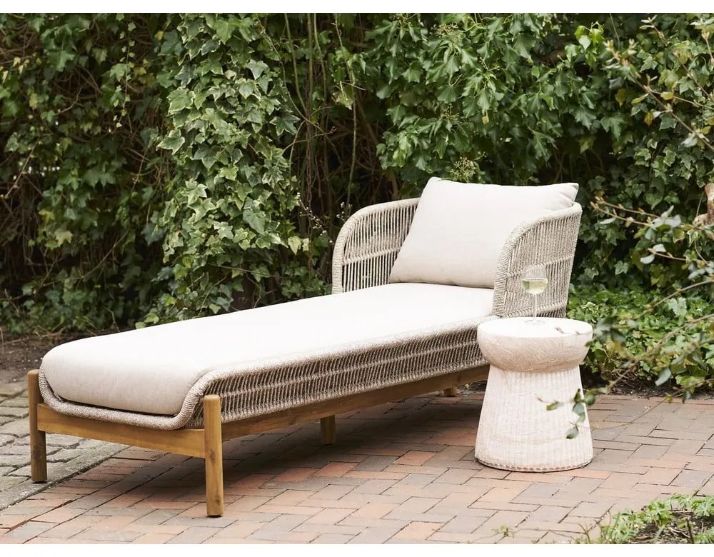 Tavolino da giardino rotondo in pietra ø 37 cm Bonn – House Nordic