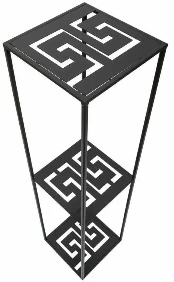 Portafiori 100x24 cm nero