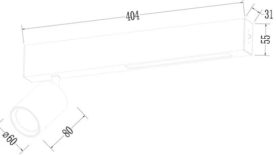 Faretto LED MAGNET LED/5W/230V + 2xGU10/60W 3000/4000K nero