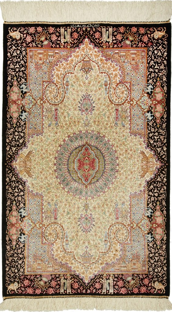 Ghom Tappeto persiano 60 x 100 (Iran) Annodato A Mano