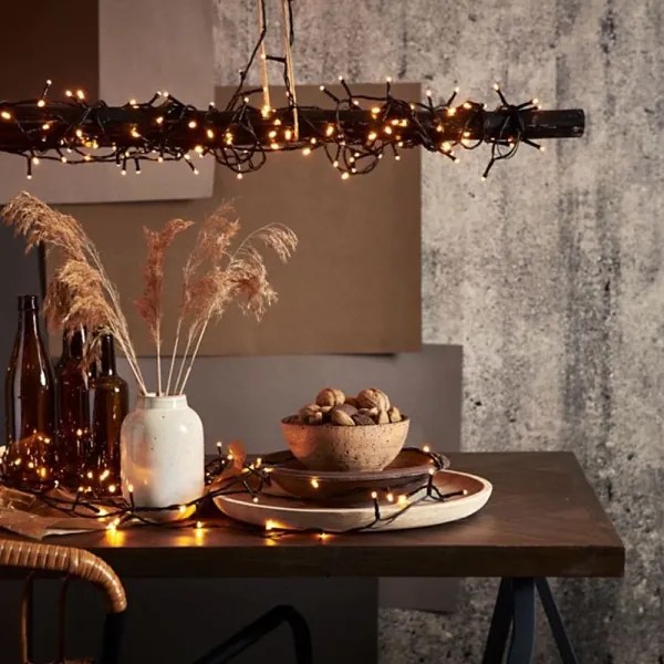 Eglo 410817 - Catena luminosa natalizia LED per esterni GOLDEN 1200xLED 29m IP44 bianco caldo