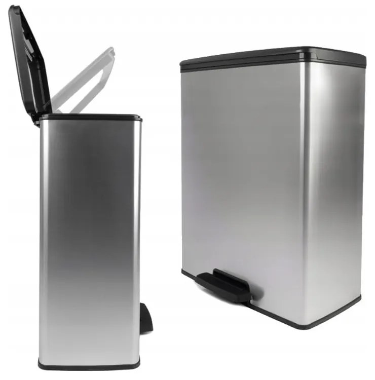 Cestino in plastica a pedale 65 l Rectangular - Curver