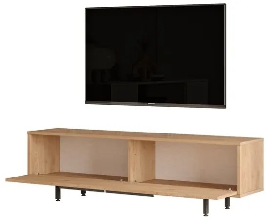 Mobile TV Con Piedini In Ferro 2 Ante Frontali 160x36x45 Ocean Rafia