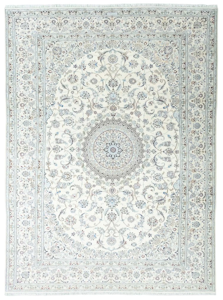 Nain Tappeto persiano 400x300 Beige (Iran) Annodato A Mano