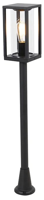 Lampada da esterno a palo nera 100 cm con picchetto e pressacavo - Charlois