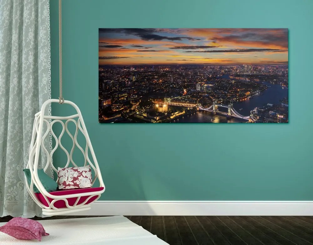 Stampa su tela – Vista aerea del Tower Bridge