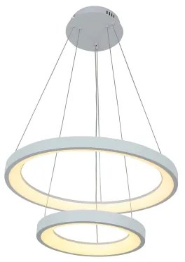 Brilagi - Lampadario sospeso dimmerabile LED su cavo FALCON SLIM LED/68W/230V Ø 50 cm bianco + telecomando