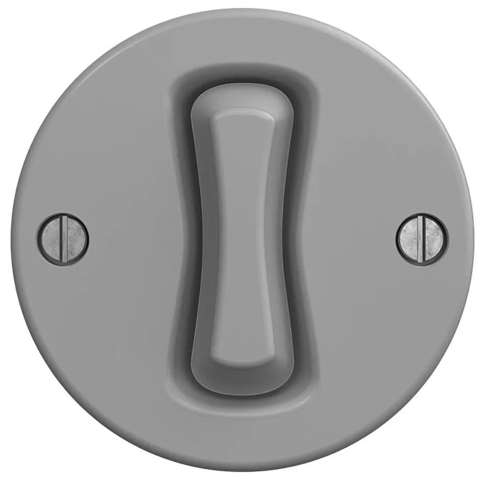Kliklap - Pulsante retrò senza cornice, grigio
