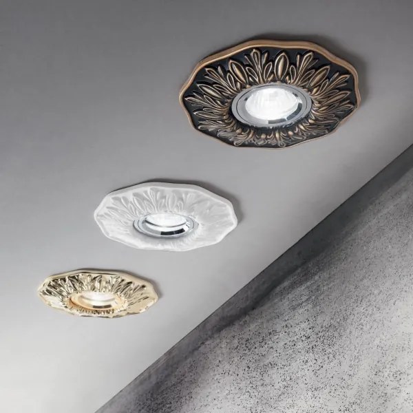 Ideal Lux - Faretto da incasso POLKA 1xGU10/50W/230V dorato