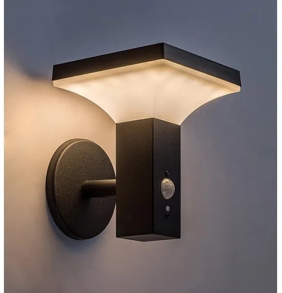 Rabalux 77044 - Lampada solare da parete GELEEN LED/4W/230V IP44 nero