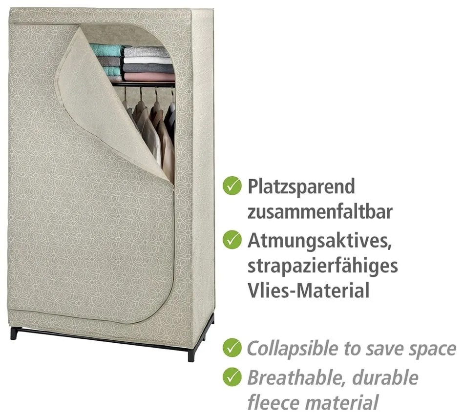 Armadio beige in tessuto 90x160 cm Balance - Wenko