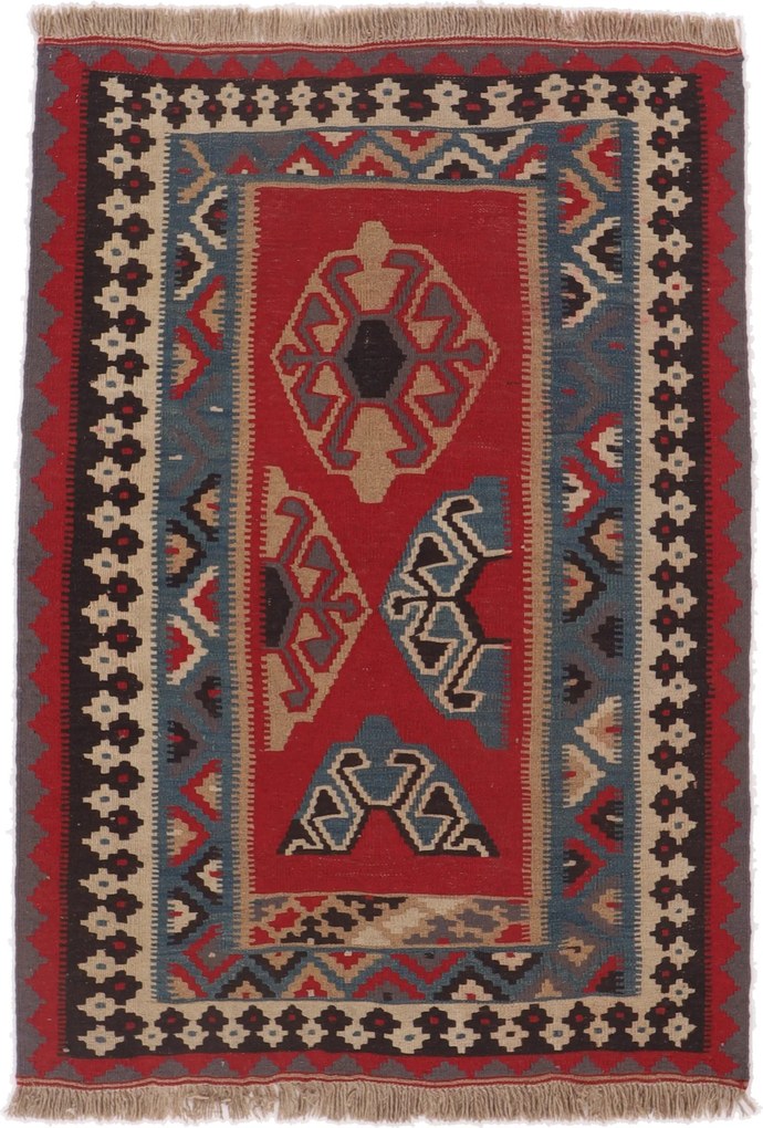 Kilim Tappeto persiano 150x110 (Iran) Tessuto A Mano