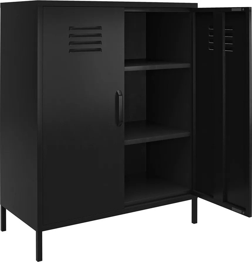 Mobile in metallo nero 40x102x80 cm Mission District - Støraa