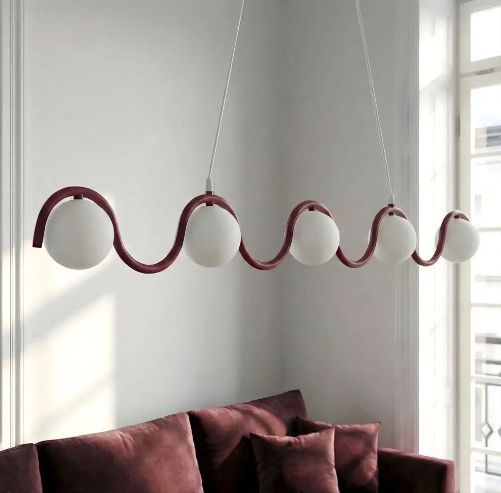 Lampada a Sospensione SINUS 5 5xG9 in Acciaio