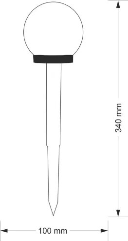 Lampada solare LED KULA LED/1,2V 40 mAh P44