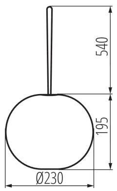Kanlux 38032 - LED da esterno rechargeable Lampada a sospensione STONO LED/1W/3000 mAh IP54