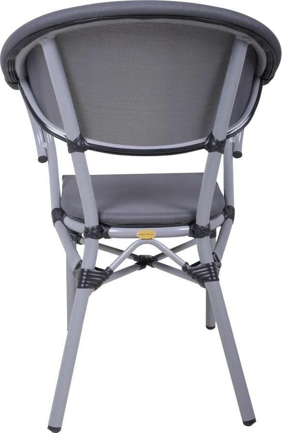 Sedia da esterno grigia in metallo Toskana – Garden Pleasure