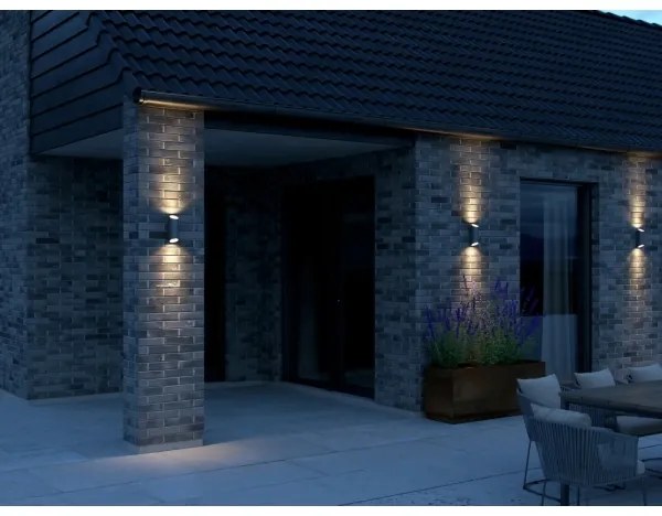 Nordlux - Applique da esterno NICO 2xGU10/35W/230V IP54 antracite