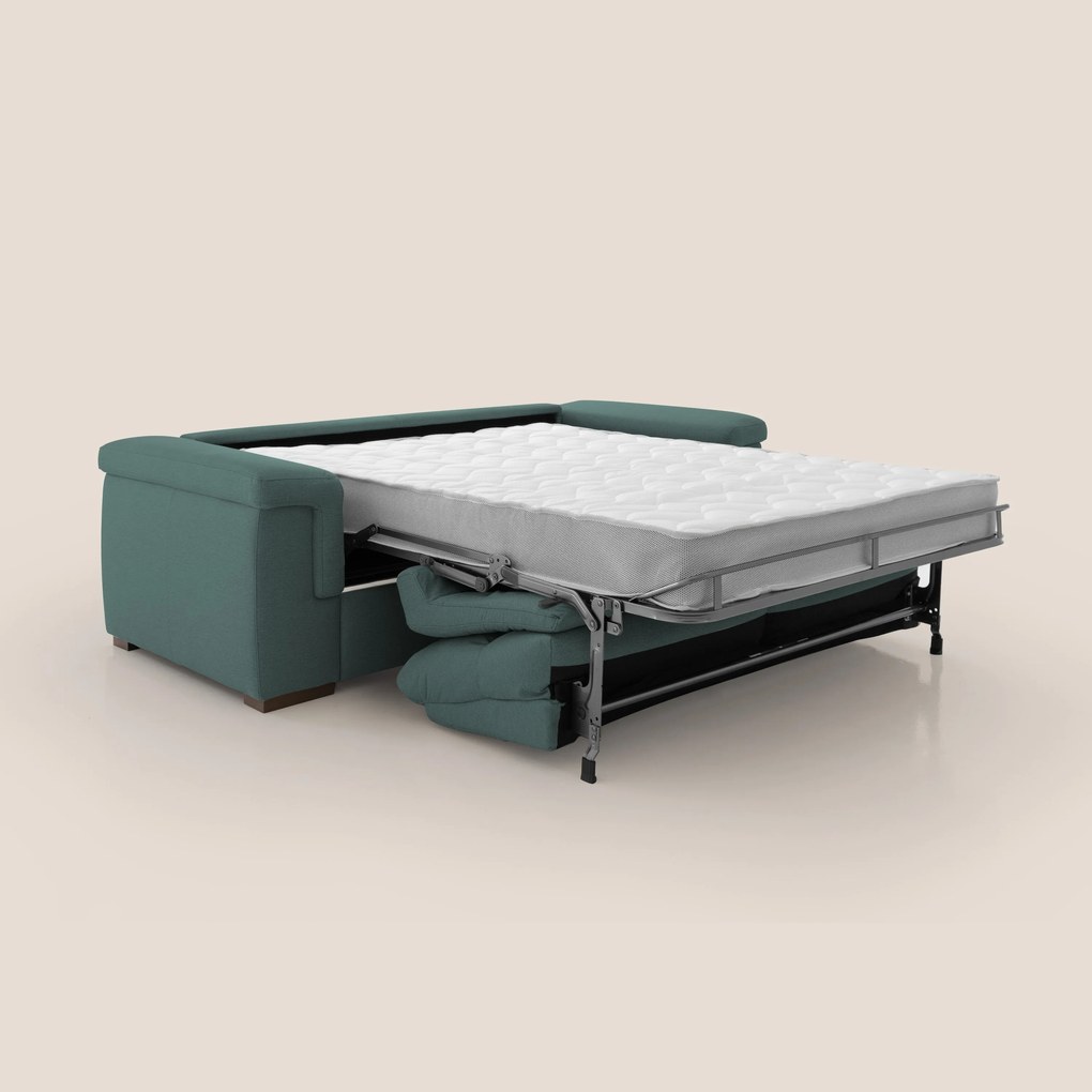 Magnolia divano letto con materasso alto 18 cm morbido schienale alto in tessuto smacchiabile T05