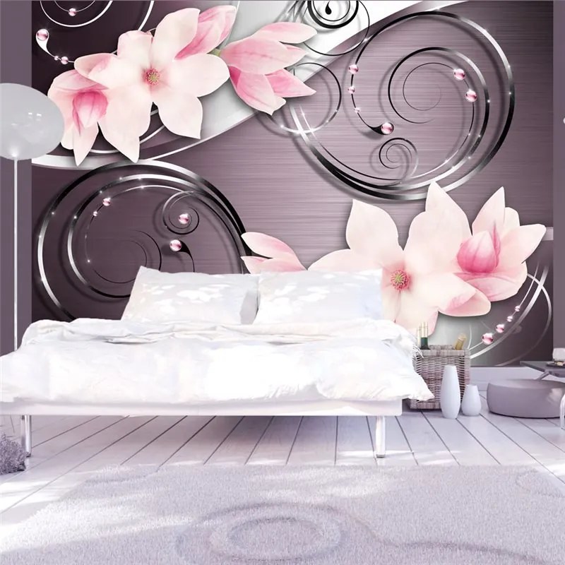 Fotomurale  Pink phantasmagoria  Colore Grigio, Dimensioni e Misure 100x70