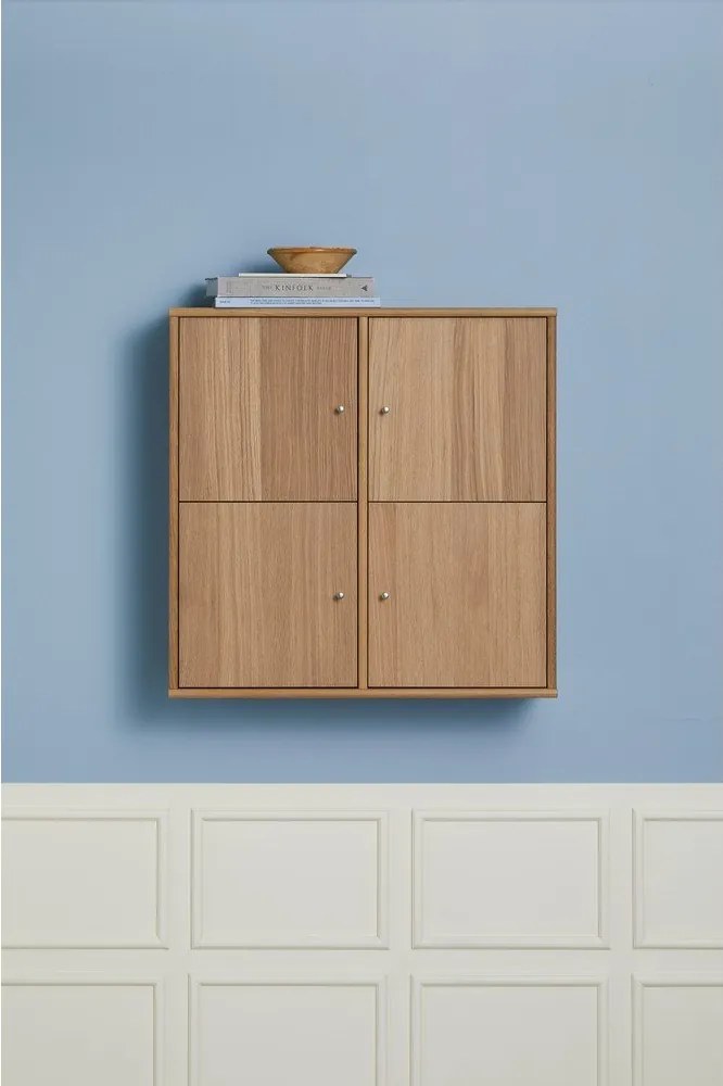 Libreria a sospensione in rovere naturale 70x70 cm Mistral - Hammel Furniture