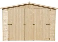 Garage in legno naturale A222x516x324 cm/15 m - TIMBELA M101