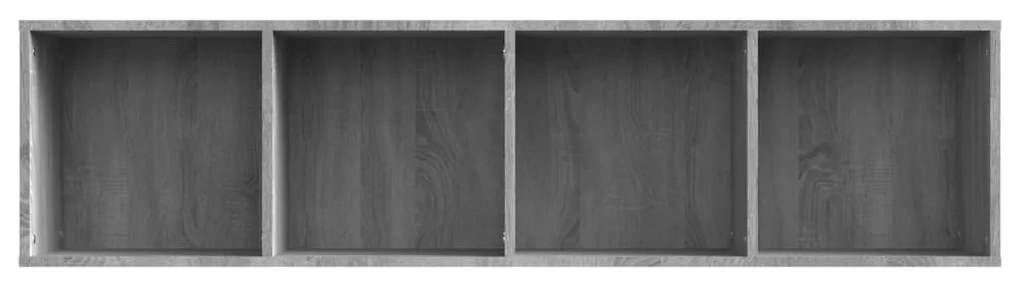 Libreria/Mobile TV Grigio Sonoma 143x30x36 cm Legno Multistrato