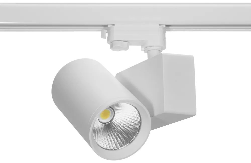 Faro LED 42W Binario Trifase CRI92, 125lm/W, UGR13, 36°/60°, PHILIPS CertaDrive Colore Bianco Variabile CCT