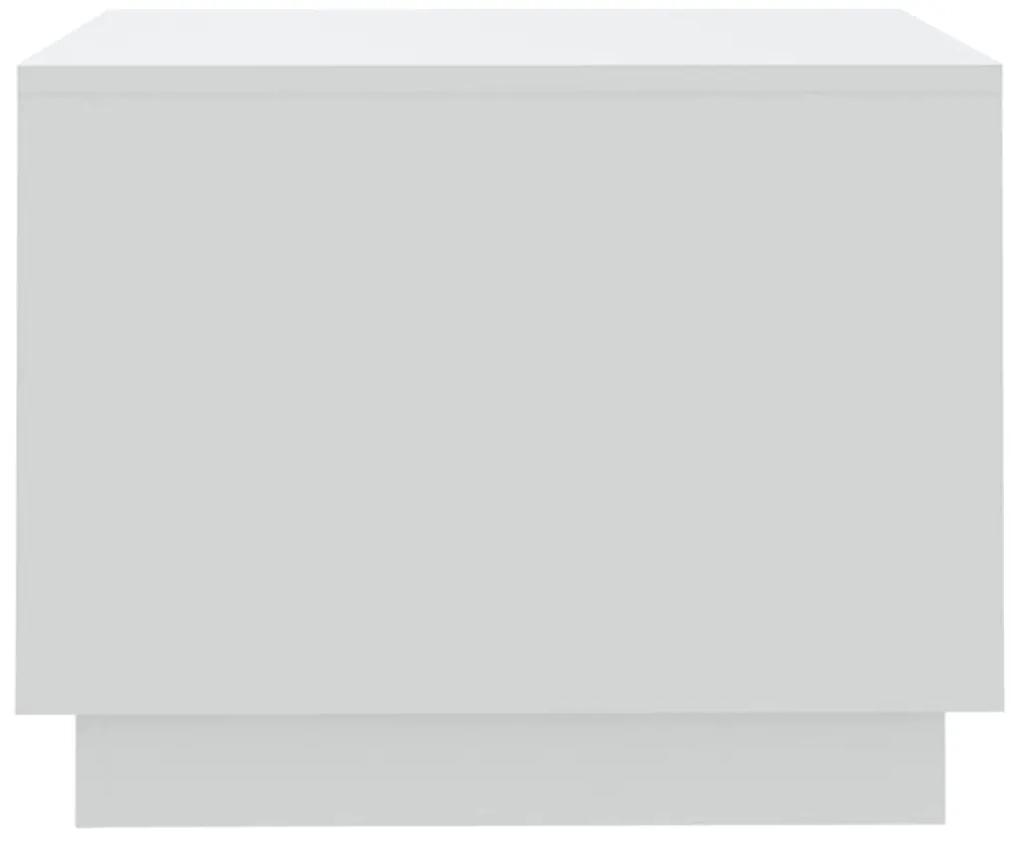Tavolino da Salotto Bianco 55x55x43 cm in Truciolato