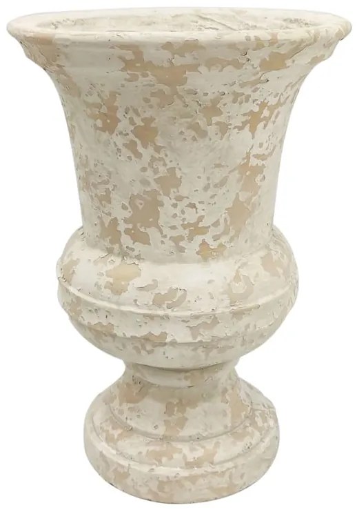 Decorazione COPPA FIBRA CEMENTO BIANC ANTIC D34H46,5 in cemento  H