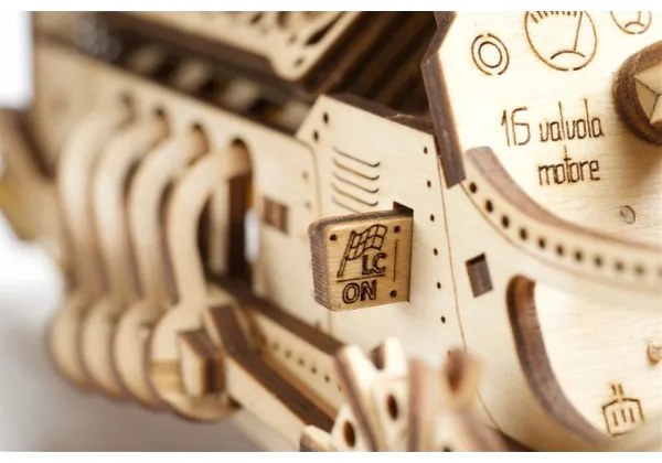 Ugears - 3D puzzle meccanico in legno U9 Macchina Grand Prix