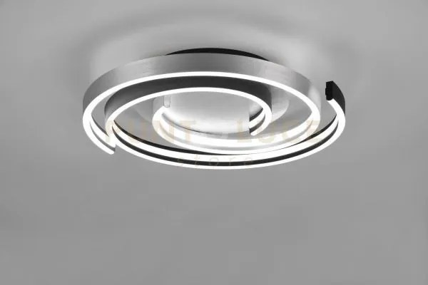 Plafoniera caya led spirale metallo aulliminio e nero 641910205