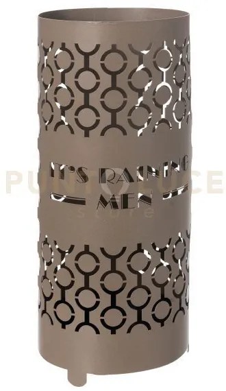 Portaombrelli moderno raining men beige in ferro 23x55hcm