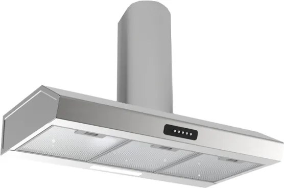 Cappa Cucina Aspirante 90x48 cm acciaio inox Kumtel