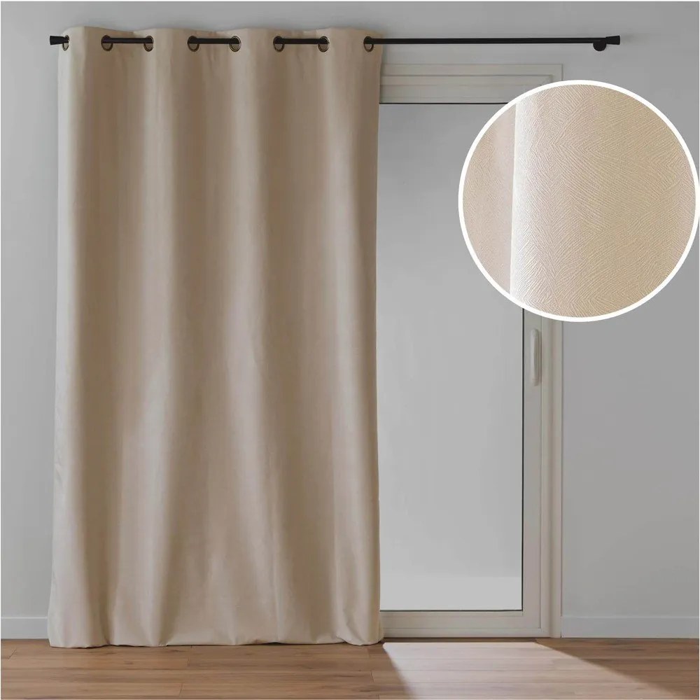 Tenda beige in velluto 140x260 cm Olympe – douceur d'intérieur