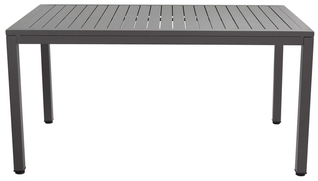OMEN - set tavolo in alluminio cm 150 x 90 x 74 h con 6 poltrone Aulus