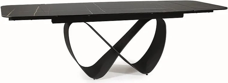 Tavolo allungabile Infinity Ceramica nero/nero opaco - L160-240 cm