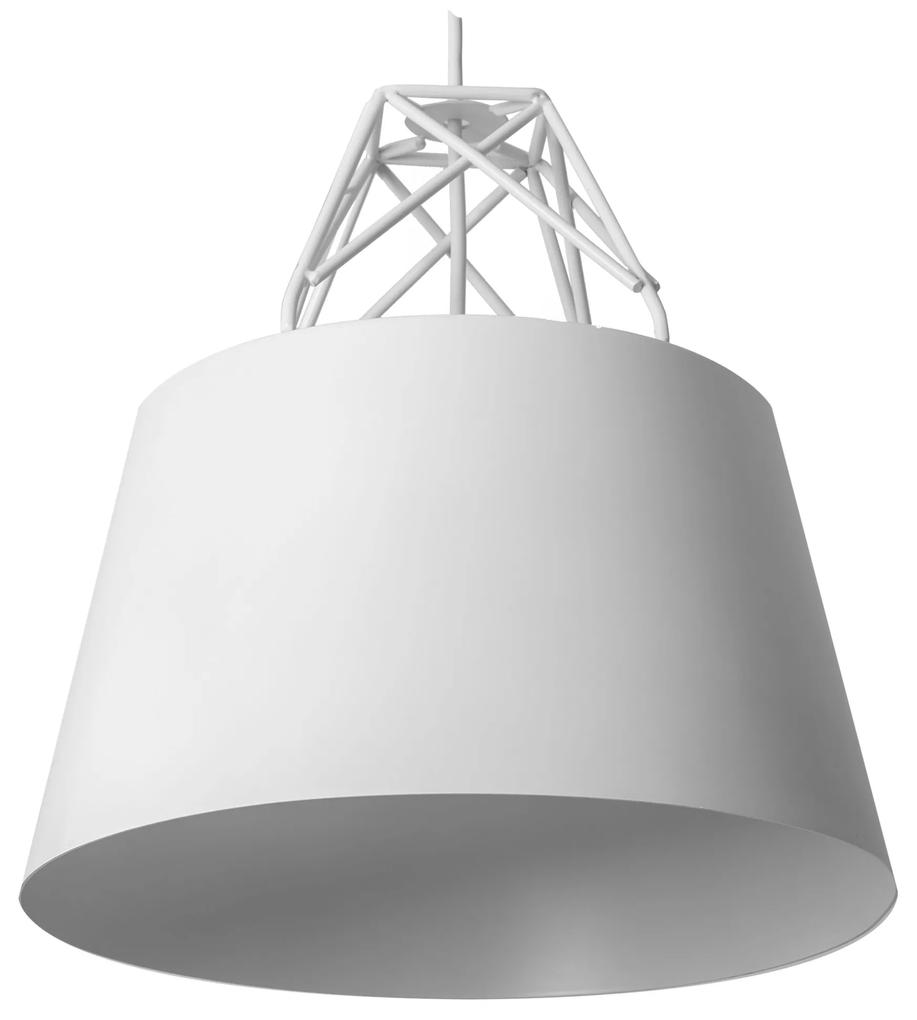Lampada Da Soffitto Pensile Metallico Bianco APP423-1CP